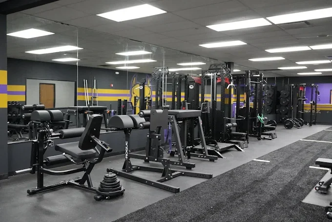 Wide view of a clean Metro Detroit fitness facility